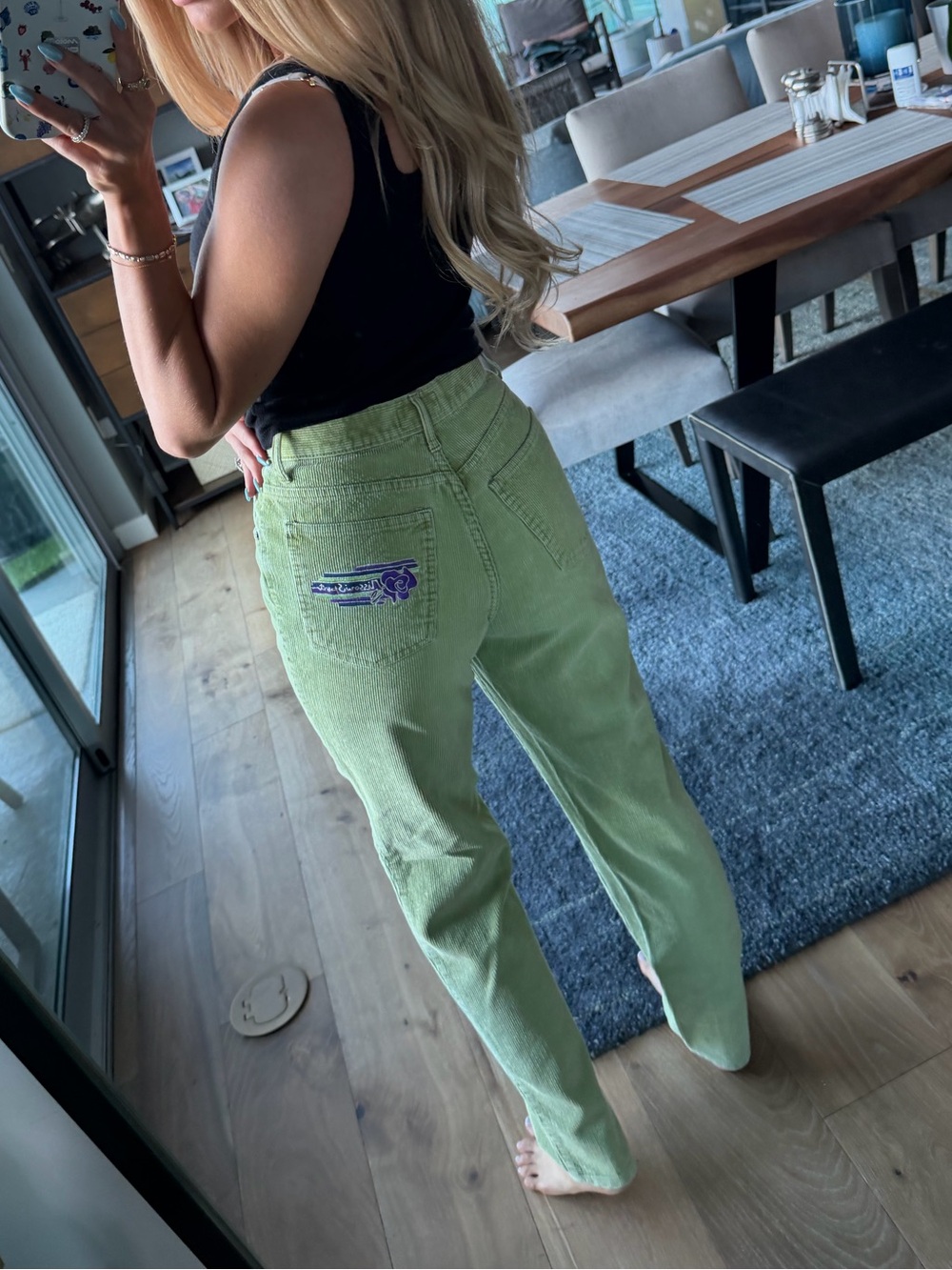 Missoni Corduroy Green Pants Y2K Vibes